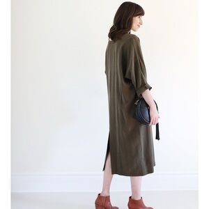 Lloyd 19th Ave Tunic Dress Olive Green Made in Canada